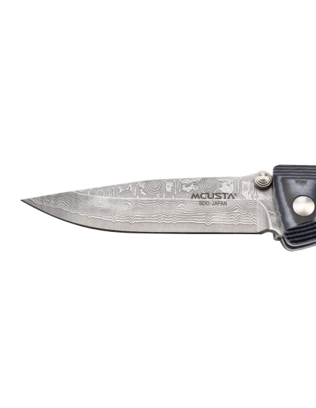 Mcusta MC-10D  - Lame Damas - Manche Micarta bleu