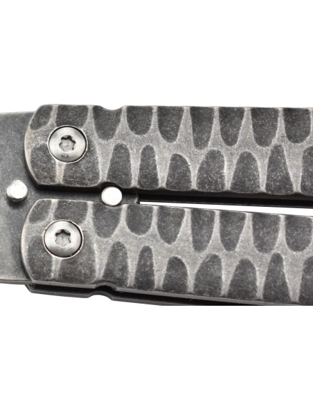 Maxknives P42 Couteau papillon en acier stonewash