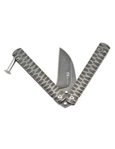 Maxknives P42 Couteau papillon en acier stonewash