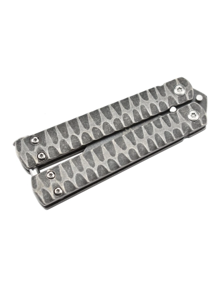 Maxknives P42 Couteau papillon en acier stonewash