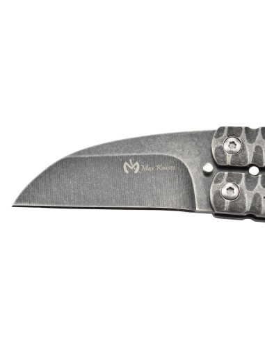Maxknives P42 Couteau papillon en acier stonewash