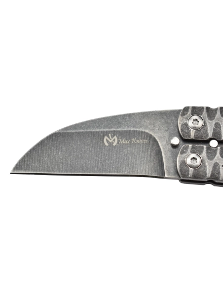 Maxknives P42 Couteau papillon en acier stonewash