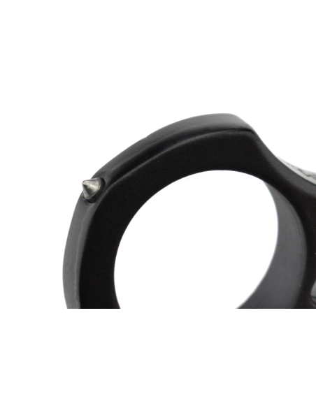 Maxknives PASKN Poing américain Skull en aluminium noir