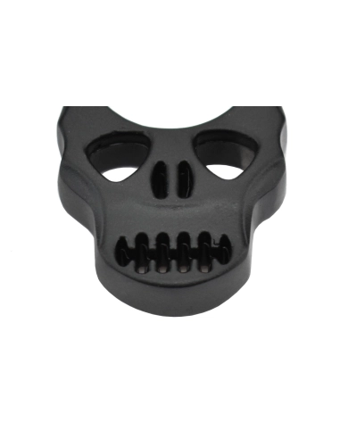 Maxknives PASKN Poing américain Skull en aluminium noir