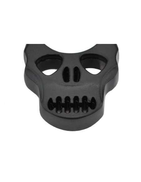 Maxknives PASKN Poing américain Skull en aluminium noir