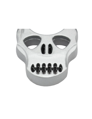 Maxknives PASKS Poing américain Skull en aluminium silver