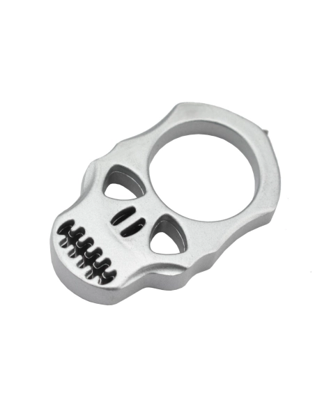 Maxknives PASKS Poing américain Skull en aluminium silver