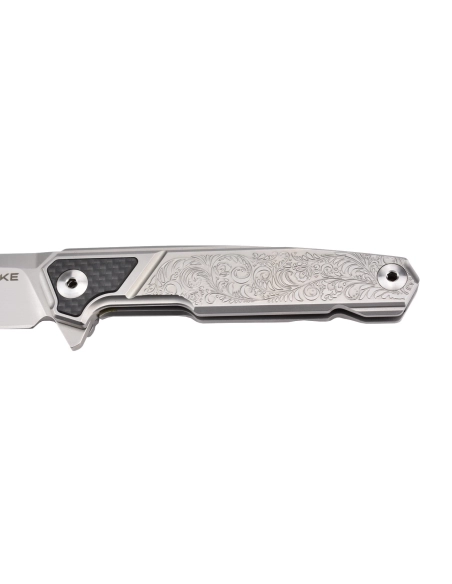 Ruike P875-SZ Couteau de poche en acier 14C28N et fibre de carbone