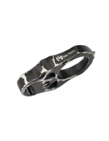 Maxknives PASKNA Poing américain Skull en aluminium noir antique