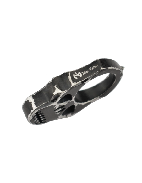 Maxknives PASKNA Poing américain Skull en aluminium noir antique