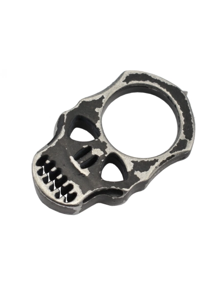 Maxknives PASKNA Poing américain Skull en aluminium noir antique
