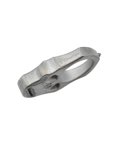Maxknives PASKSA Poing américain Skull en aluminium silver antique