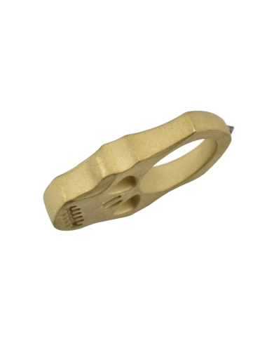 Maxknives PASKLS Poing américain Skull en laiton finition sablé