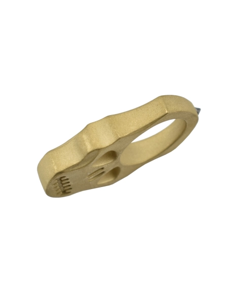 Maxknives PASKLS Poing américain Skull en laiton finition sablé