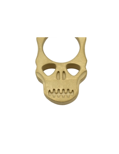 Maxknives PASKLS Poing américain Skull en laiton finition sablé
