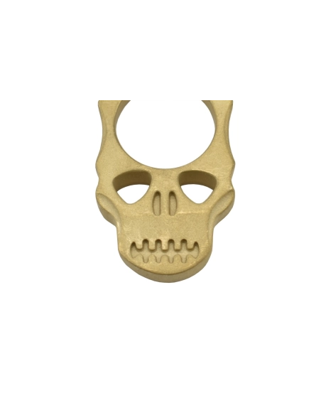 Maxknives PASKLS Poing américain Skull en laiton finition sablé