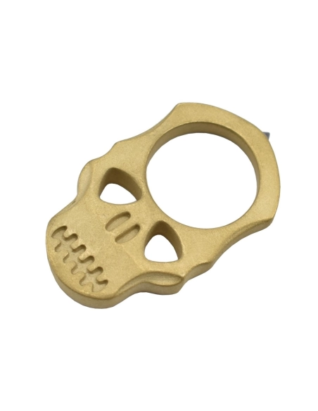 Maxknives PASKLS Poing américain Skull en laiton finition sablé