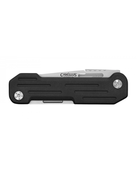Camillus 19651 POCKER BLOCK lame acier 420 et manche G10 noir