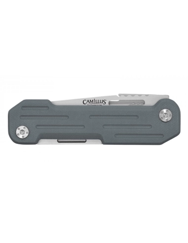 Camillus 19658 POCKER BLOCK lame acier 420 et manche G10 gris