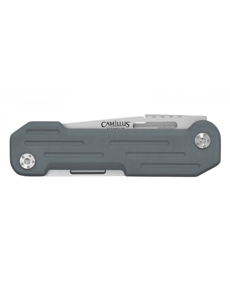 Camillus 19658 POCKER BLOCK lame acier 420 et manche G10 gris