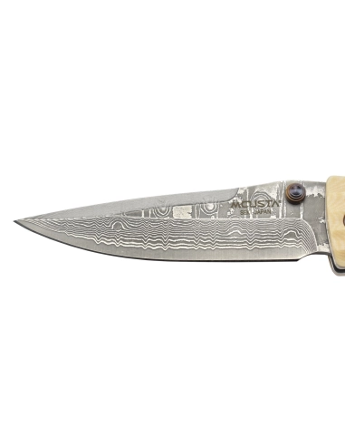 Mcusta Sengoku MC-185D Damas Micarta blanc