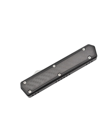 Golgoth G6FC fibre de carbone automatique OTF  lame acier D2, manche insert fibre de carbone