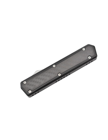 Golgoth G6FC fibre de carbone automatique OTF  lame acier D2, manche insert fibre de carbone