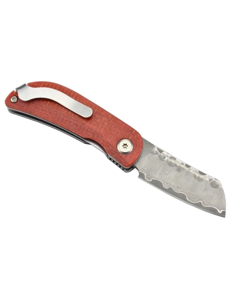 Mcusta MC-211D Damas Micarta noir et rouge