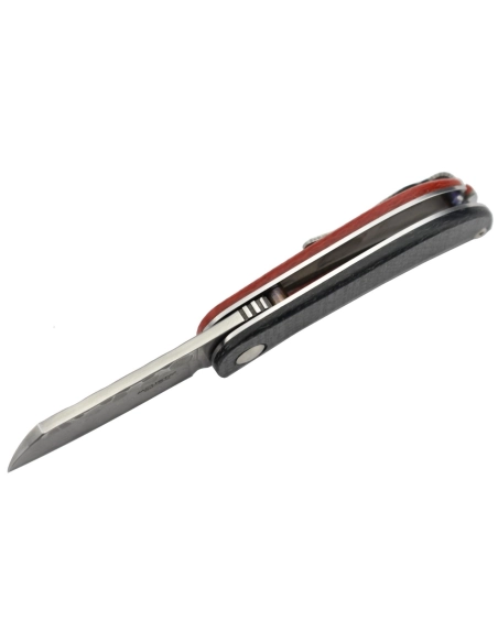 Mcusta MC-211D Damas Micarta noir et rouge