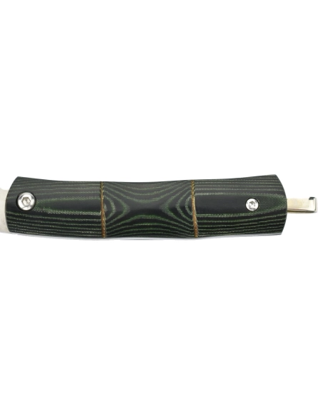 Mcusta MC-154 - Bamboo Money Clip - Manche Micarta vert