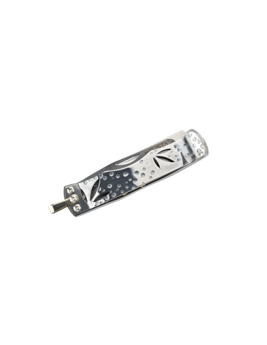 Mcusta MC-154 - Bamboo Money Clip - Manche Micarta vert