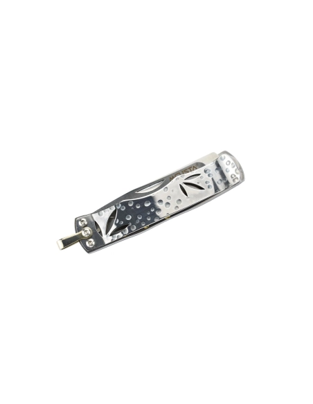 Mcusta MC-154 - Bamboo Money Clip - Manche Micarta vert