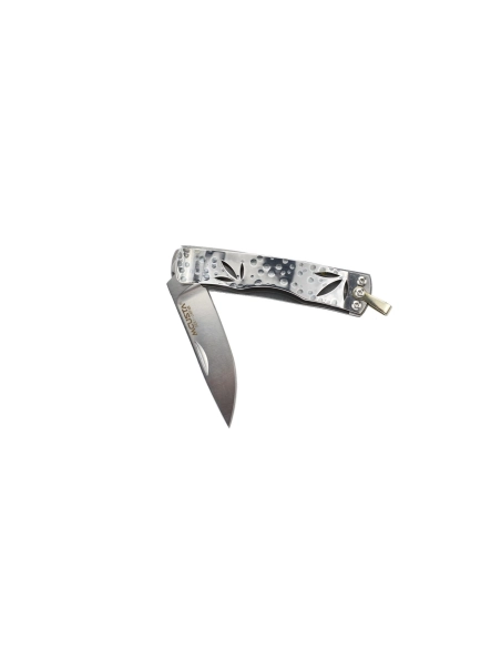 Mcusta MC-154 - Bamboo Money Clip - Manche Micarta vert