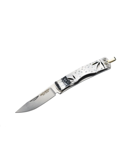 Mcusta MC-154 - Bamboo Money Clip - Manche Micarta vert
