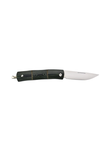 Mcusta MC-154 - Bamboo Money Clip - Manche Micarta vert