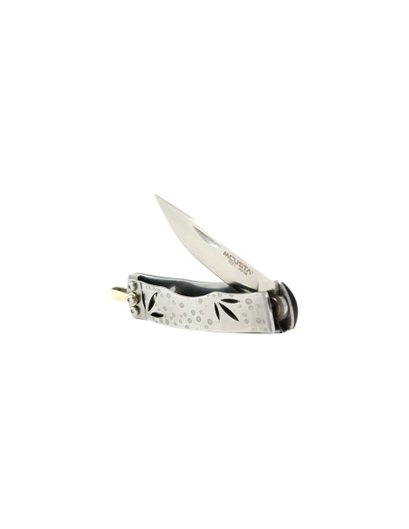 Mcusta MC-154 - Bamboo Money Clip - Manche Micarta vert