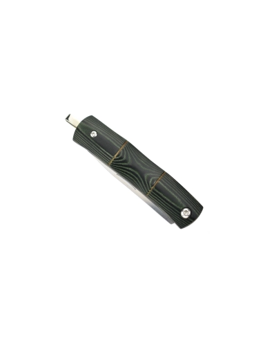 Mcusta MC-154 - Bamboo Money Clip - Manche Micarta vert
