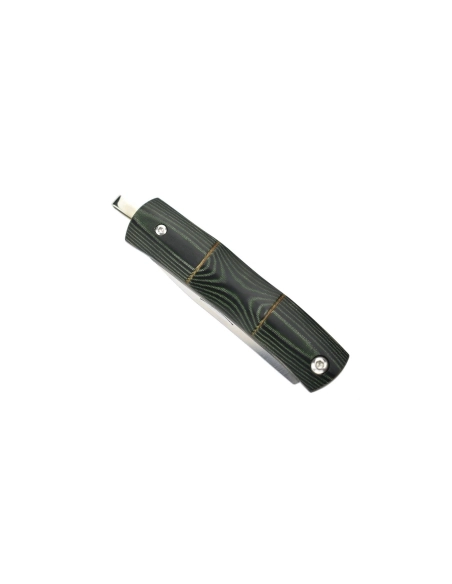 Mcusta MC-154 - Bamboo Money Clip - Manche Micarta vert