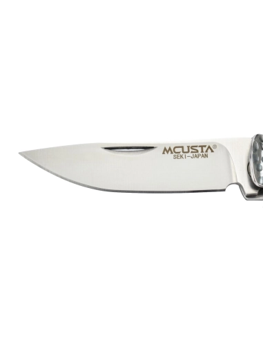 Mcusta MC-154 - Bamboo Money Clip - Manche Micarta vert